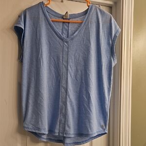 RBX Sky Blue V-Neck Short Sleeve Tee